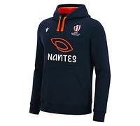 Macron Sweat a Capuche Adulte Nantes Rugby World Cup 2023 Officiel - Bleu - XXL