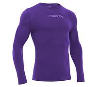 Macron T-Shirt de Compression à Manches Longues Performance Shirt, Unisexe, Violet, M
