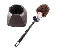 Macron Toilet Brush,Humorous Toilet Brush,Ensemble De Brosses De Toilette du Président De La France,Brosses De Toilette Présidentielles Créatives Et Humoristiques avec Base