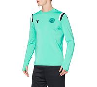 Macron UDI M20 Player Training Polli Tur/BIA/NER ML SR, Manches Longues Udinese Football 2020/21 Homme, Blanc, XXL