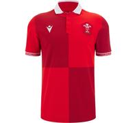 Macron Wales Rugby Home Shirt 2025 Adults Rouge Petit Male