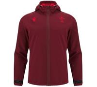 Macron Wales Rugby Softshell Jacket 2025 Mens Rouge Petit Male