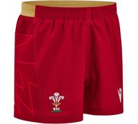 Macron Welsh Pathfinder Rugby Union Shorts 2024 Adults Rouge Petit Male