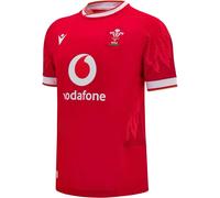 Macron Welsh Rugby Union Home Shirt 2024 Adults Rouge/Blanc Grand Unisex
