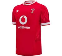 Macron Welsh Rugby Union Home Shirt 2024 Juniors Rouge/Blanc 11-12 (L) Unisex