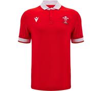 Macron Welsh Rugby Union Home Shirt 2024 Womens Rouge/Blanc Petit Unisex