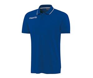 Macron, Zouk, Chemise Polo, Royal/Blanc, XL, Homme