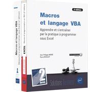 Macros et langage VBA - Coffret de 2 livres : Apprendre et s'entraîner par la pratique à programmer sous Excel (2e édition)