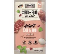 MAC's Cat Pouch Veau, Bœuf & Canneberge 100gx12