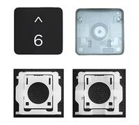 MACSEEJI Capuchon de clé individuel de rechange avec charnière pour (M1 M2 M3 M4) MacBook Pro A2141 A2251 A2289 A2338 A2442 A2485 A2779 MacBook Air A2179 A2337 A2681 2021-2024 (6 clés)