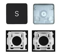 MACSEEJI Capuchon de clé individuel de rechange avec charnière pour (M1 M2 M3 M4) MacBook Pro A2141 A2251 A2289 A2338 A2442 A2485 A2779 MacBook Air A2179 A2337 A2681 2021-2024 (S Key)