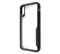 Macway Coque de protection rigide pour iPhone X - Transparent/Noir