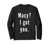 Macy? Je t’ai eu. Manche Longue