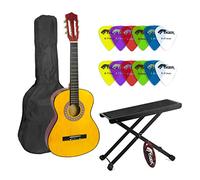 Mad About Guitare classique pour les étudiants - Taille 3/4 - Repose-pieds et médiators