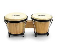 Mad About M-BON-NT 15,2cm et 17,8cm Bongo Tambours en bois - Bongos en chêne pour débutants en naturel