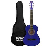 Mad About MA-CG02 Guitare Classique avec Étui de Transport, Sangle, Médiator et Cordes de Rechange, de Taille 3/4, Bleue