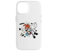 Mad Alice Punk Wonderland Bunny Ears Horloge fondante Chaos Coque pour iPhone 14