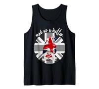Mad as a Hatter Union Jack British GNOME London Graphic Débardeur