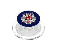 Mad as a Hatter Union Jack British GNOME London Graphic PopSockets PopGrip pour MagSafe
