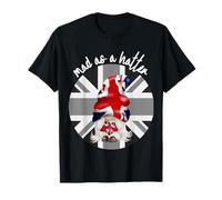 Mad as a Hatter Union Jack British GNOME London Graphic T-Shirt