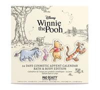 MAD Beauty - Calendrier de l'Avent Disney WINNIE THE POOH avec 24 produits cosmétiques, bien-être, femmes, masque facial, lotion pour le corps, élastique à cheveux, lime à ongles