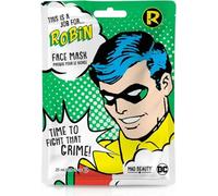 MAD Beauty DC Superheroes Robin Face Mask Masque en feuille hydratant et rafraîchissant pour une peau nourrie et un beau teint 31g