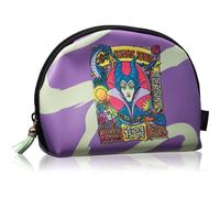 MAD Beauty Disney Villains Maléfique Trousse de maquillage style manga Parfaite pour les essentiels de soins de la peau, 14 cm, design maléfique emblématique avec fermeture éclair à pompon, cadeau
