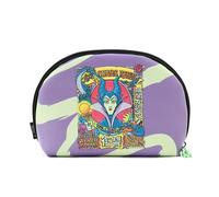 MAD Beauty Disney Villains Maléfique Trousse de maquillage style manga Parfaite pour les essentiels de soins de la peau, 14 cm, design maléfique emblématique avec fermeture éclair à pompon, cadeau