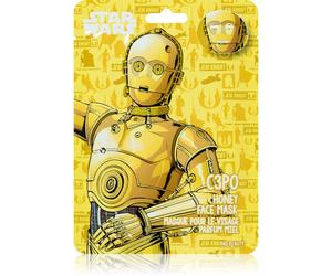Mad Beauty Star Wars C3PO masque hydratant en tissu au miel 25 ml