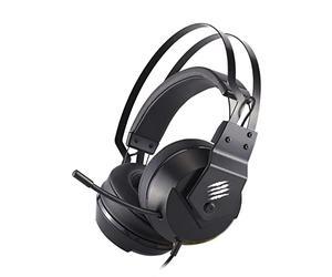Mad Catz FREQ 2 Casque Gaming PC avec Micro Compatible PS5, PS4, Xbox Series, Nintendo Switch - Haut Parleur 40mm - Casque Gamer Filaire avec Microphone Rétractable Omnidirectionnel et télécommande