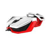 Souris de jeu filaire MADCATZ RAT 1 PC/MAC - Blanc/Rouge - Capteur optique Pixart 3200 DPI