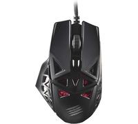 Mad Catz Rat MOJO Souris Gamer Filaire USB - Souris Ergonomique 8 Boutons Programmables - Capteur Optique Pixart3360 12000 DPI - Souris Gaming Ultra Legere 60g PC Noire RGB Switch Dakota 60 Millions