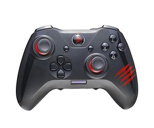 MAD CATZ The Authentic C.A.T. 7 Manette de jeu filaire avec OLED pour PC | Micro-USB 2.0 détachable | 6 boutons tactiles programmables supplémentaires, noir - GCPCCAINBL000-0