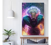 Mad Doctor1 Œuvre d'art pour murs de maison pour cadeaux salle de bain cuisine maison bureau décoration art mural moderne 12x18 pouces (30x45 cm)