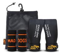 MAD DOGS Maniques Cross Training Carbone [Pack 3-en-1] Grips sans Trous avec Bandes Poignet et Sac. Gants Gymnastique Musculation pour Tractions Barre, Fitness & WOD