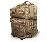 MAD DOGS Sac à dos tactique militaire imperméable avec système MOLLE, résistant et multifonctionnel pour survie, randonnée, chasse, airsoft, trekking, camping, homme et femme 45 l, Camouflage, 45L