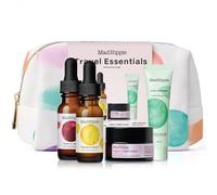 Mad Hippie Articles essentiels de voyage : Sérum à la vitamine C, crème de nuit triple C, sérum super A + nettoyant en gel dans une trousse 100 % recy sans cruauté envers les animaux.