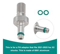 MAD HORNETS Air Fill Adaptor Clone of Fox #803-01-826-Rezi End Adapté pour Fox X2 DHX2 2021-2025