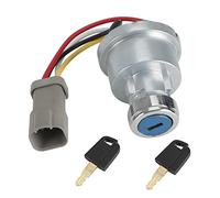 Mad Hornets Interrupteur d'allumage 142-8858 Ajustement pour Caterpil-LAR 257B Cat D6T 247B D6R avec 2 keys