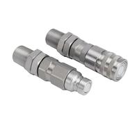 Mad Hornets KV14216 AT312470 Hydraulic Flat Face Coupler Adapté pour John Deere 240 328 318D
