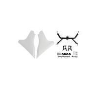 MAD HORNETS Side Panel Brackets Support Spoiler Adapté pour CVO 121 117 Road Glide FLTRXSE 23-25 White
