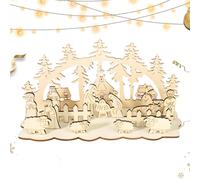 Mad Jeu de scènes de Noël pour décoration d'intérieur | Étagère de bureau pour la maison, support d'affichage de bureau, décorations de table de Noël