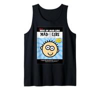 Mad Libs Best of Character Face Blue Burst Débardeur