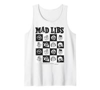 Mad Libs Black and White Character Grid Art Débardeur