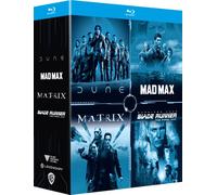 Mad Max + Matrix + Blade Runner + Dune – Blu-ray – Coffret Science Fiction Cultes – Warner Bros.