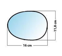 MAD - Miroir de rétroviseur gauche 2137 - Réf. 2137