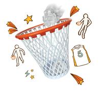 Mad Monkey Bin, basketball hoop, waste paper basket, basketball decoration for r
