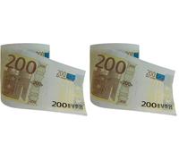 Mad Monkey - Papier toilette 200 Euro (Lot de 2)