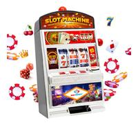 Mad Monkey Slot Machine Tirelire XL, Tirelire dans Le Design de la Machine à sous avec Son et lumière, Machine à sous avec lumières, Machine à pièces pour Enfants et Adultes