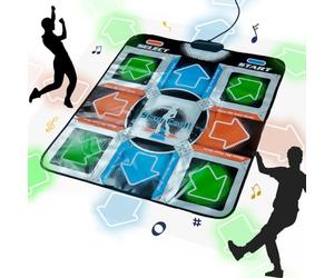 Mad Monkey Tapis de Danse pour Enfants à partir de 8 Ans - Tapis de Danse rétro- Tapis Musical avec Plus de 100 chansons, 9 Jeux et 3 Niveaux de difficulté